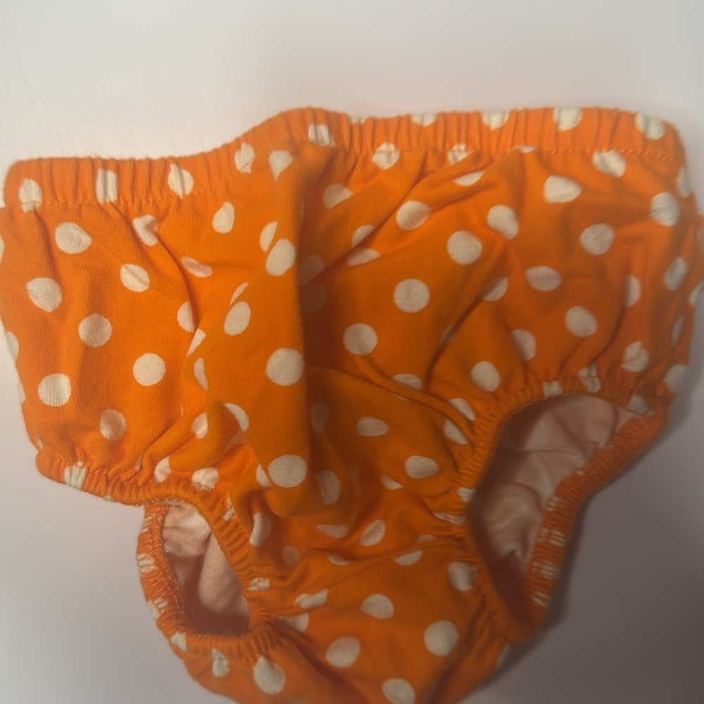 Orange Polka Dot Turkey Dress - Picture 4 of 4